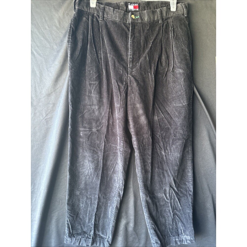 Tommy Hilfiger Pants Y2K Black Corduroy Men’s 38x30